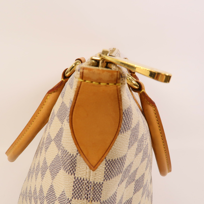 LOUIS VUITTON Damier Azur Saleya MM金扣肩背袋-16