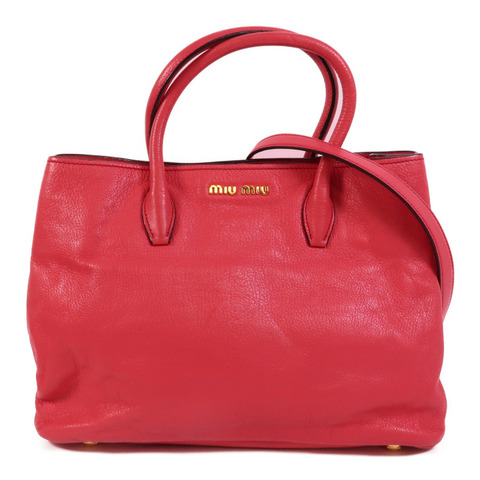 Miu Miu 牛皮皮革2 Way Shoulder手挽肩背兩用袋