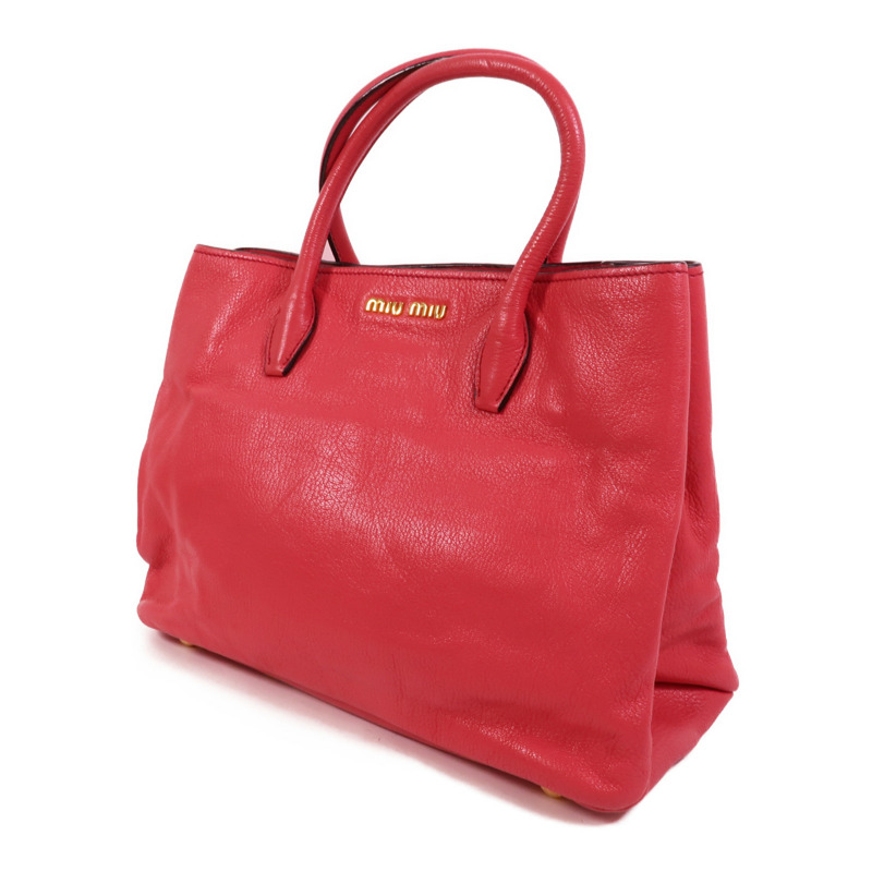 Miu Miu 牛皮皮革2 Way Shoulder手挽肩背兩用袋-2