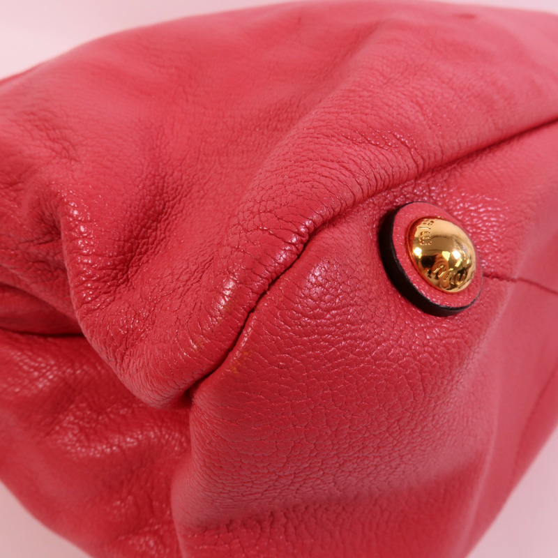 Miu Miu 牛皮皮革2 Way Shoulder手挽肩背兩用袋-11