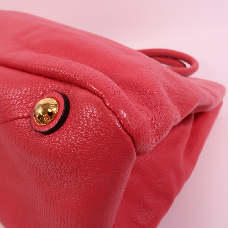 Miu Miu 牛皮皮革2 Way Shoulder手挽肩背兩用袋-12