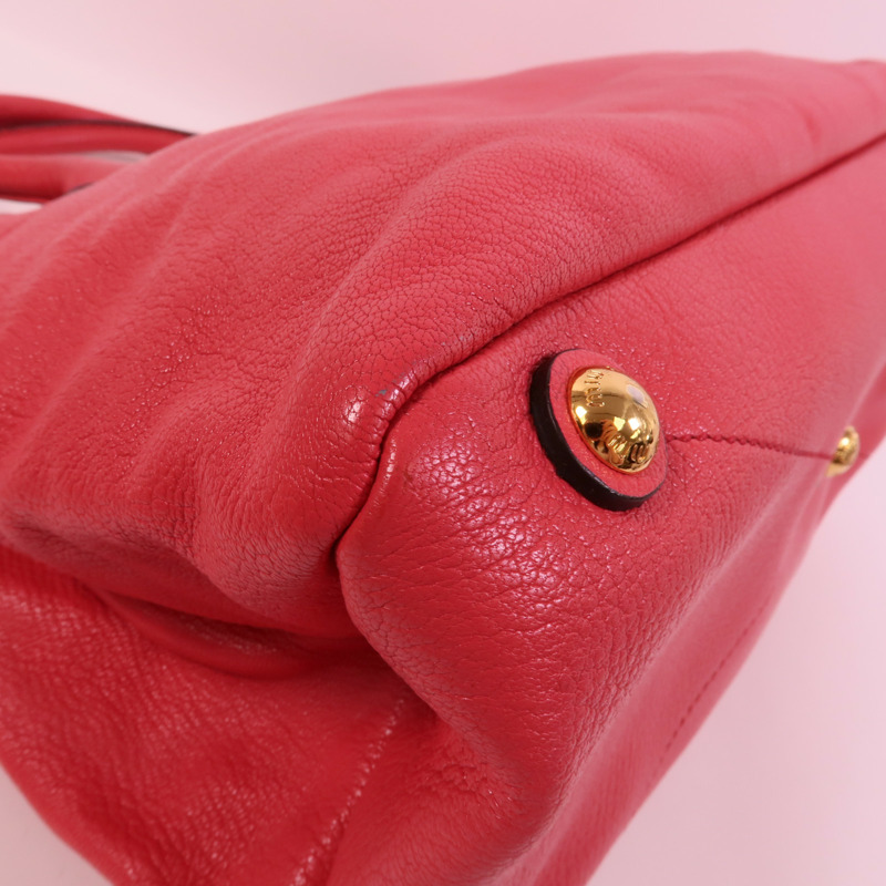 Miu Miu 牛皮皮革2 Way Shoulder手挽肩背兩用袋-13