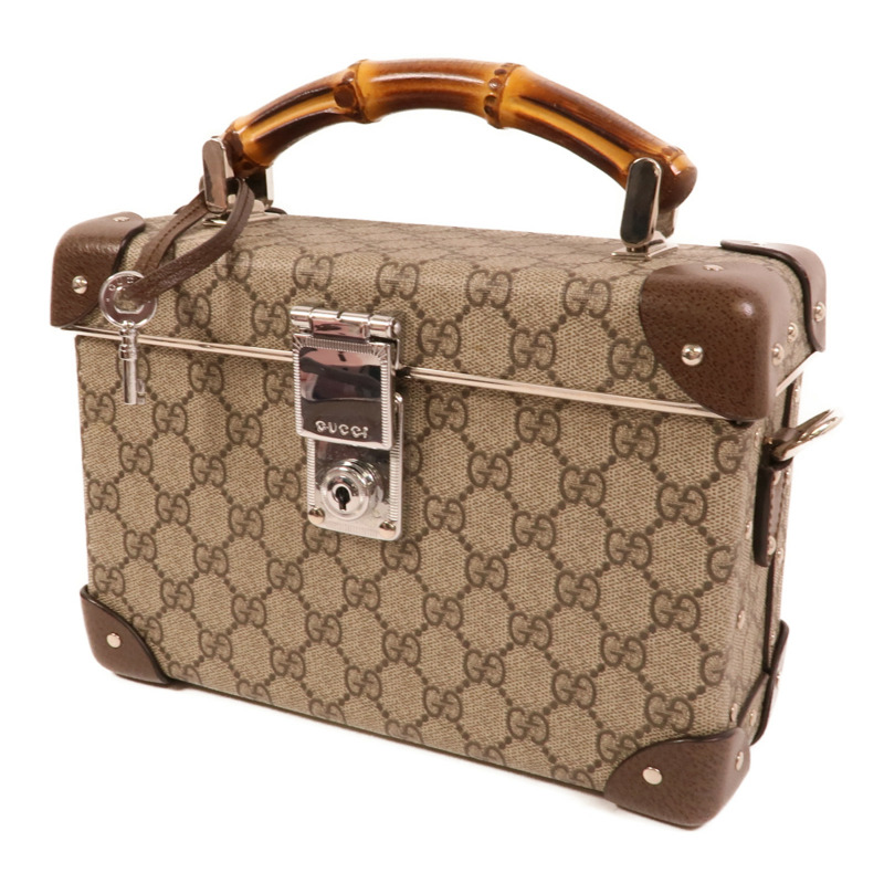 GUCCI 塗層帆布Globe Trotter GG Beauty Case手挽肩背兩用袋-2
