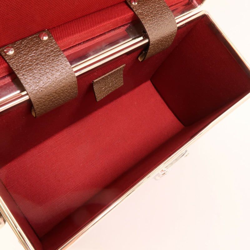 GUCCI 塗層帆布Globe Trotter GG Beauty Case手挽肩背兩用袋-5