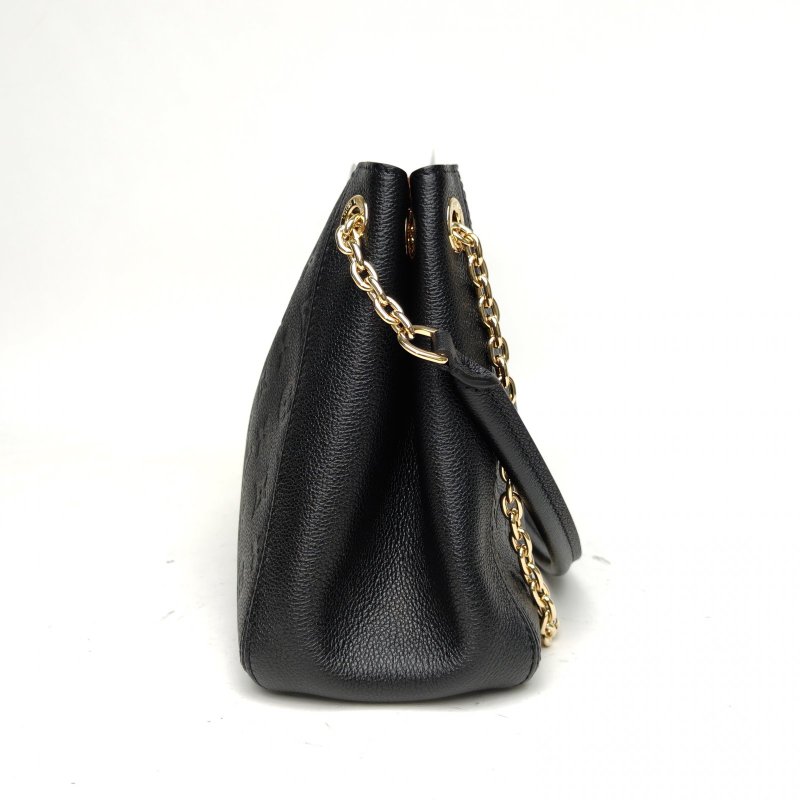 LOUIS VUITTON ANYTIME小號手袋黑色牛皮金扣晶片肩背包-3