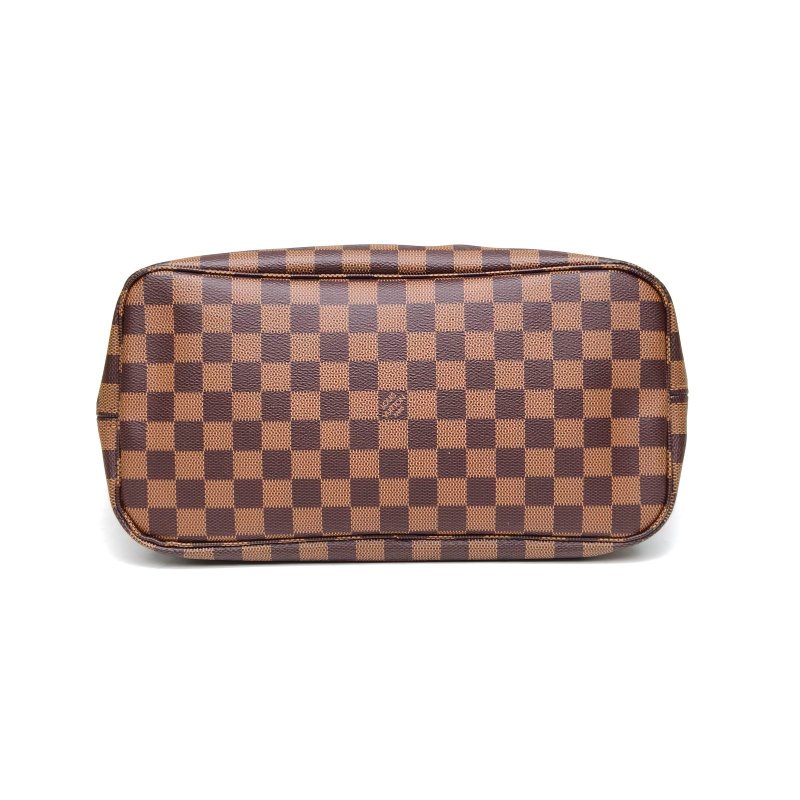 LOUIS VUITTON Neverfull中號31棕色棋盤格PVC金扣2019肩背包-4