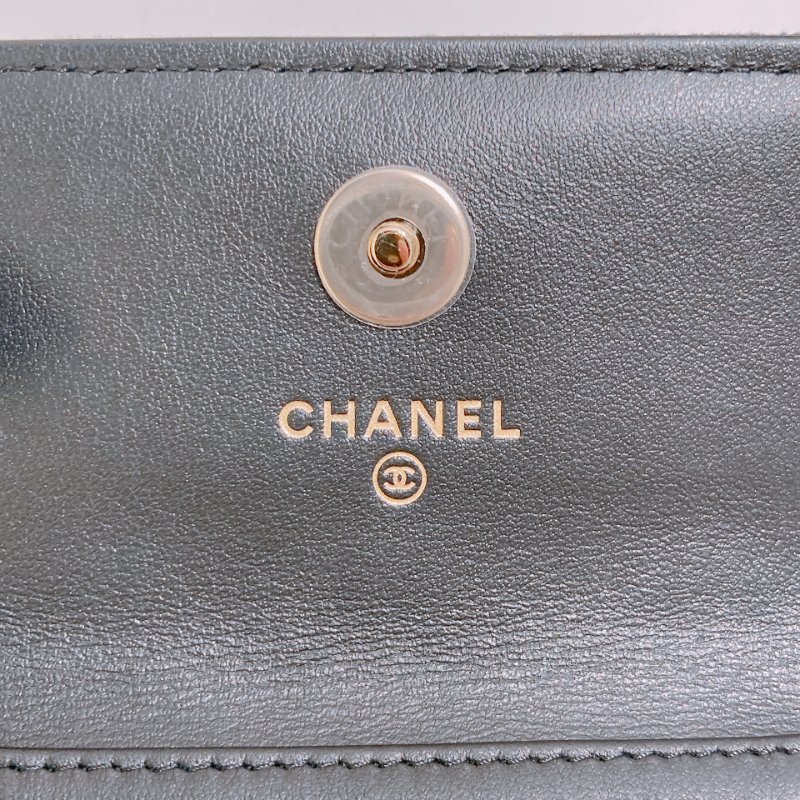 TW4823	Chanel 香奈兒經典翻蓋式連水晶球鍊帶包包 Jeweled Pearl Crush Chain Bag Black x GHW-23