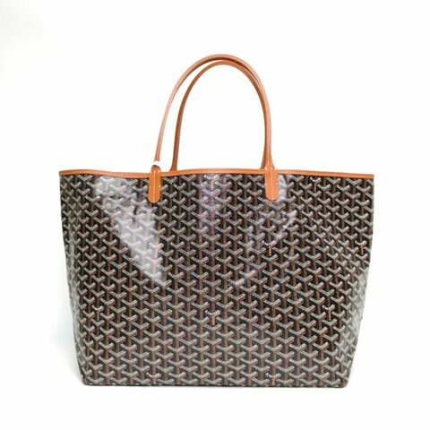 GOYARD 拼色PVC銀扣SaintLouis購物袋大號肩背包