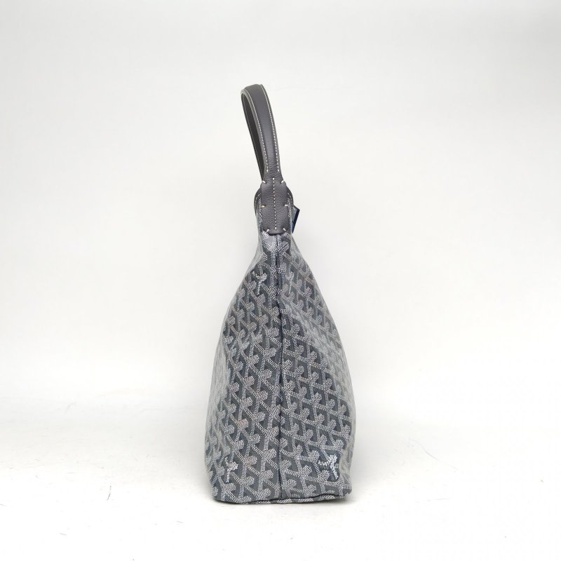 GOYARD BohemeHoboBag子母腋下包灰色PVC銀扣肩背包-1