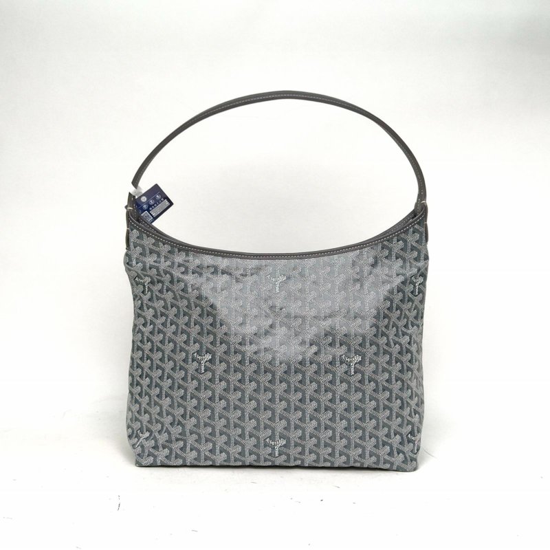 GOYARD BohemeHoboBag子母腋下包灰色PVC銀扣肩背包-2