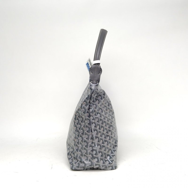 GOYARD BohemeHoboBag子母腋下包灰色PVC銀扣肩背包-3