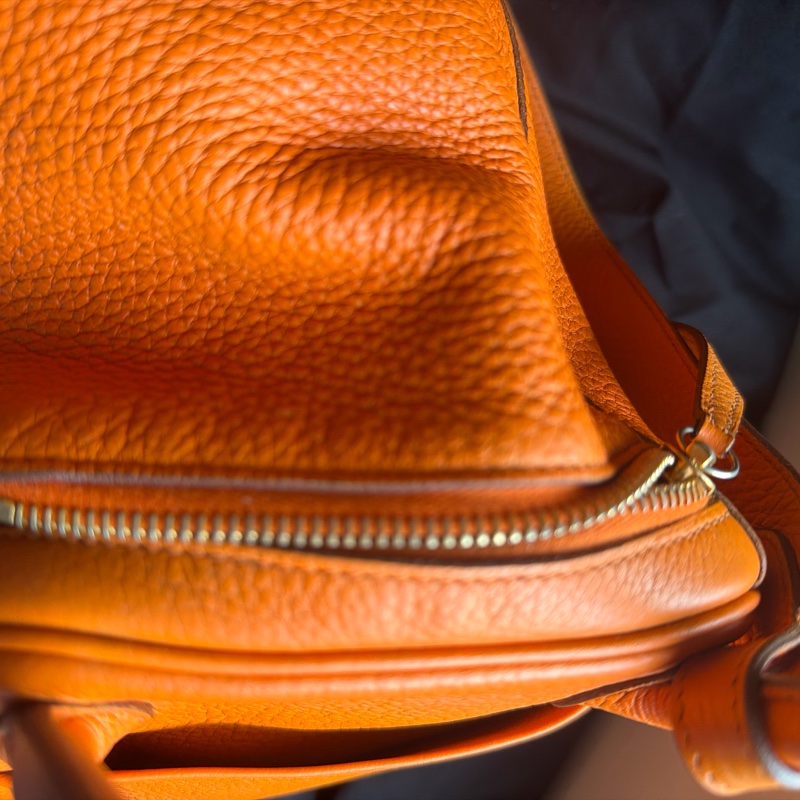 Hermes Lindy 30金扣經典愛馬仕橘 框O-14