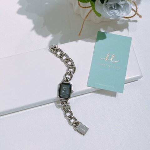 TW4824	Chanel 香奈兒方糖中號石英錶 Premiere Watch M Size H0452 SS x QZ