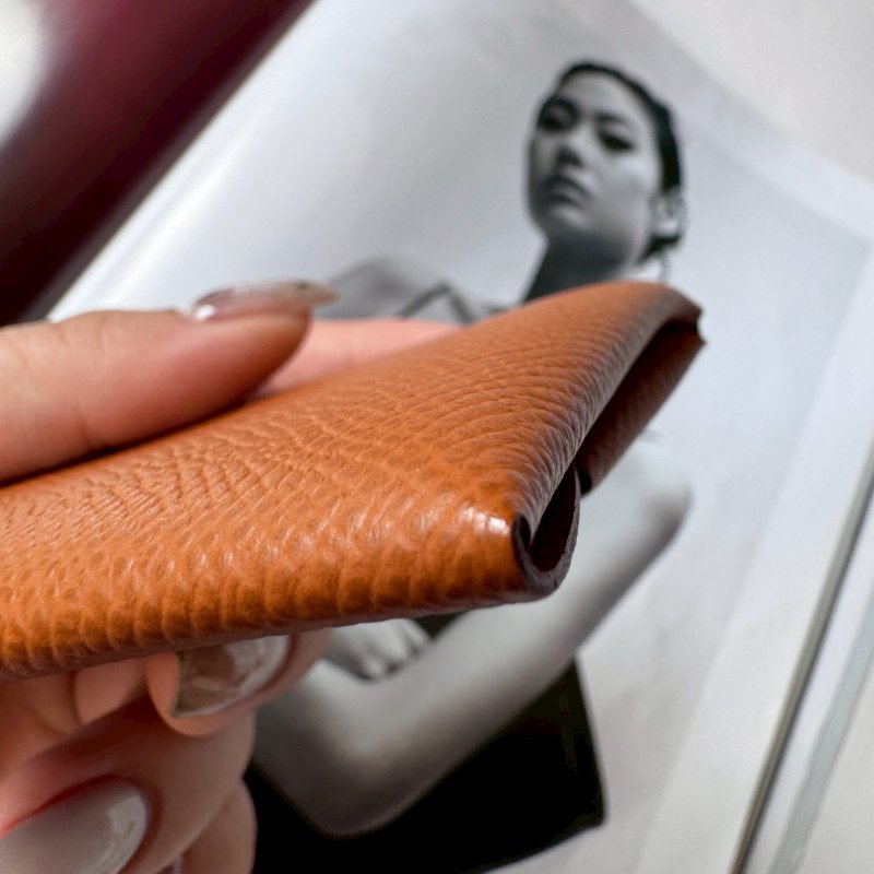 ✨全新閒置商品✨ Hermes 金棕色 Bastia 零錢包-6