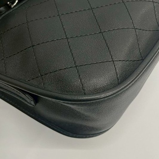 Chanel hobo黑銀牛-5