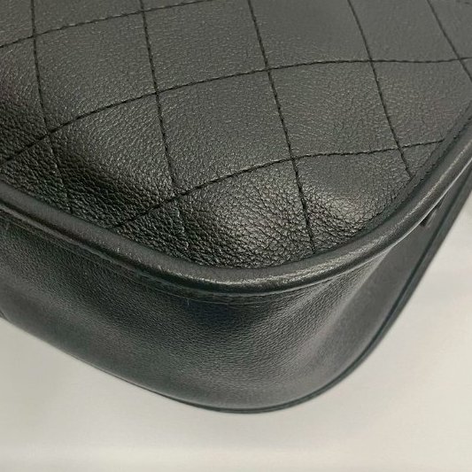 Chanel hobo黑銀牛-8