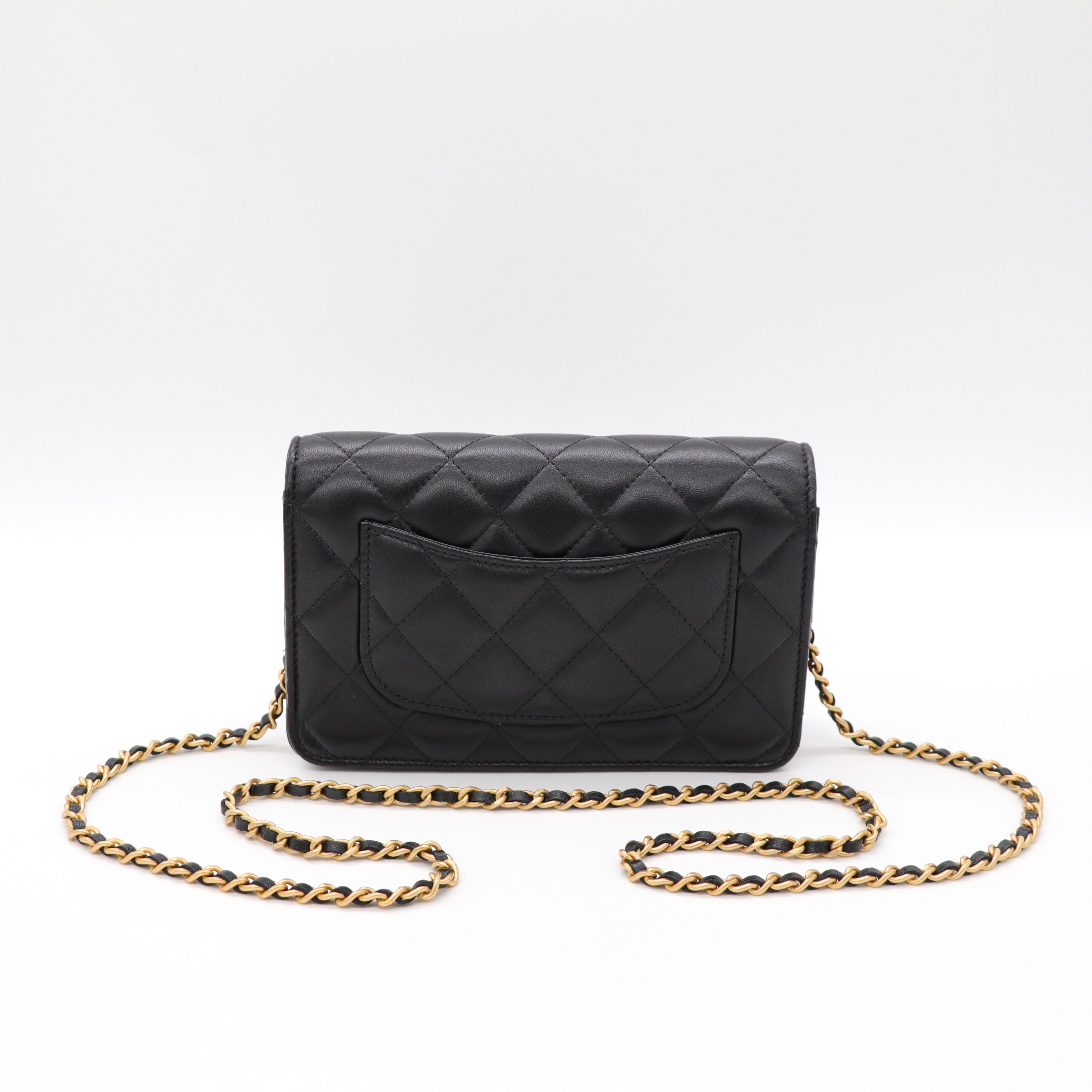 Chanel香奈兒 愛心琺瑯 小羊皮 woc 斜背包-4