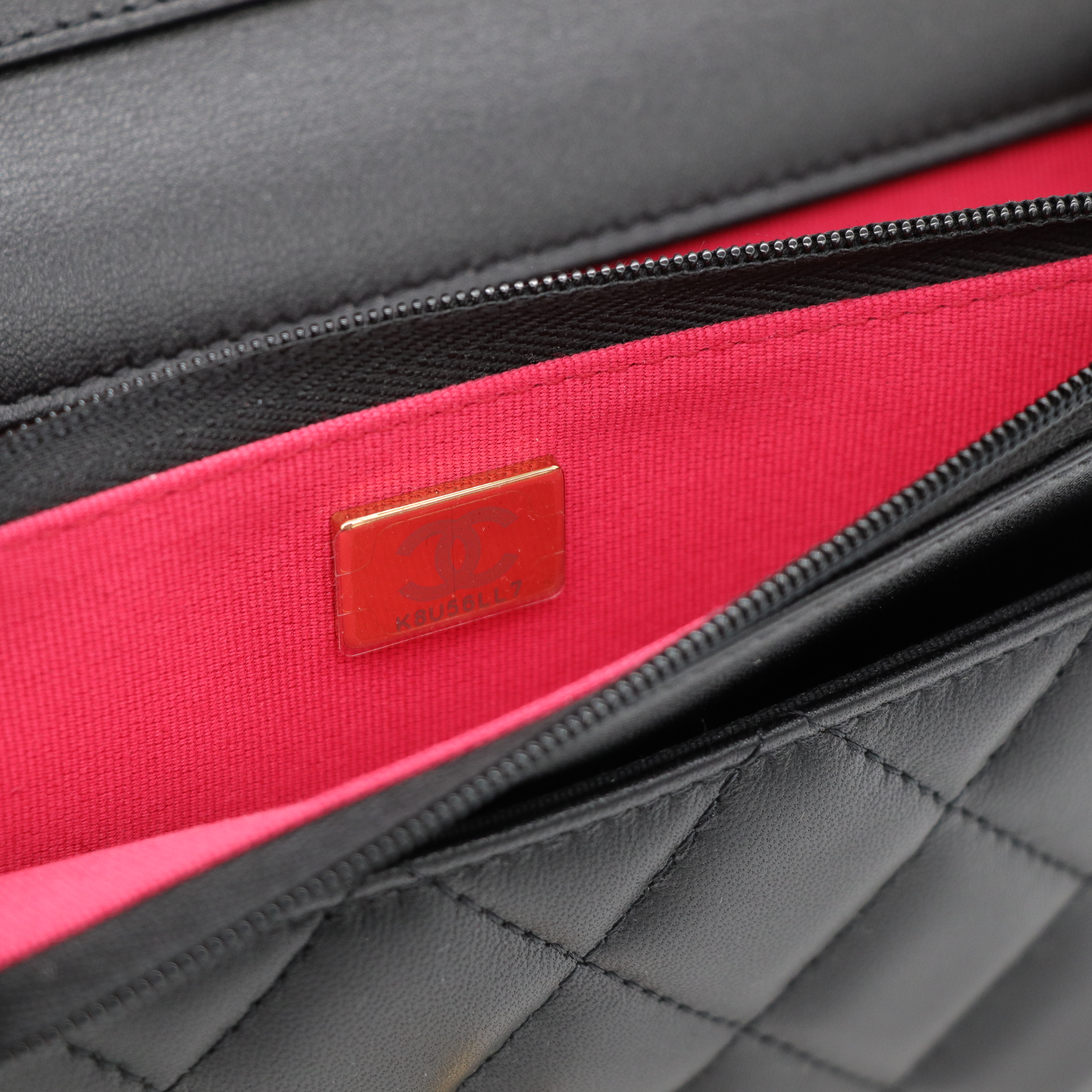 Chanel香奈兒 愛心琺瑯 小羊皮 woc 斜背包-8