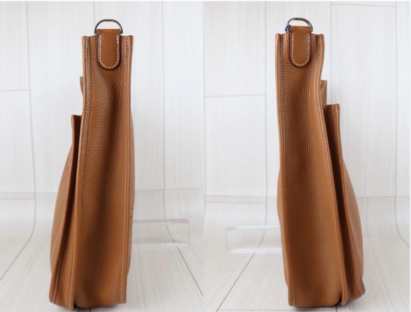 「JL精品代購」9新 Hermes 愛馬仕 evelyne 33棕銀-3