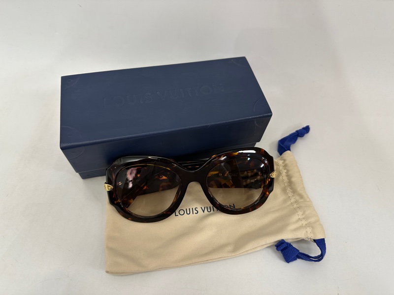 LV 琥珀色 Paris Texas 咖啡漸層太陽眼鏡-0