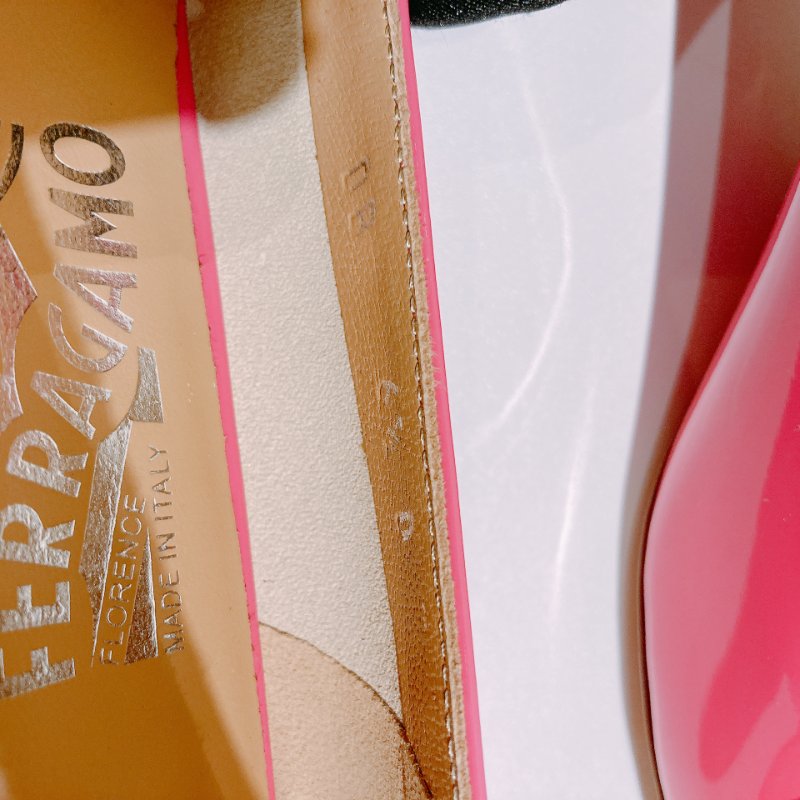 TW4825	Salvatore Ferragamo 菲拉格慕經典蝴蝶結小高跟鞋 Vara Bow Detailed Pumps Hot Pink Size 6.5-8