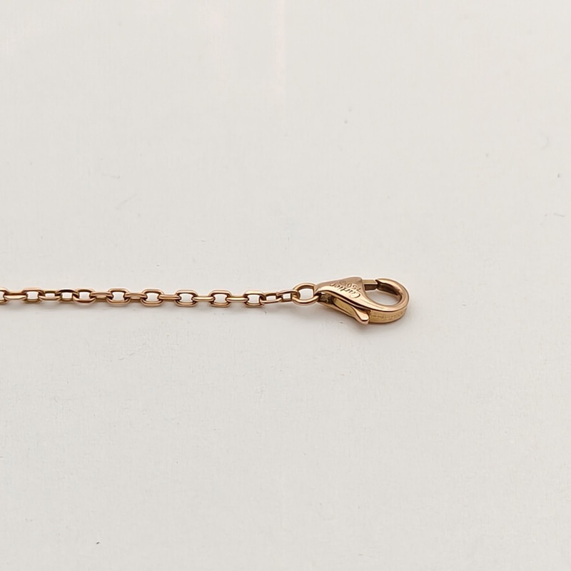 CARTIER 18K玫瑰金鑽石SAPHIRS三鑽彩寶手鏈M-L碼-3