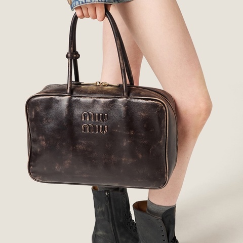 Miu Miu 女士 拉鍊手提包均碼碼34cm*10cm*23cm