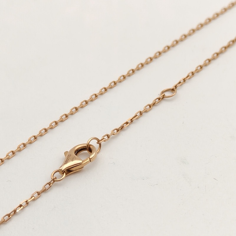 CARTIER JUSTEUNCLOU鑲嵌鑽石滿鑽釘子項鏈18K玫瑰金/鑽石-3