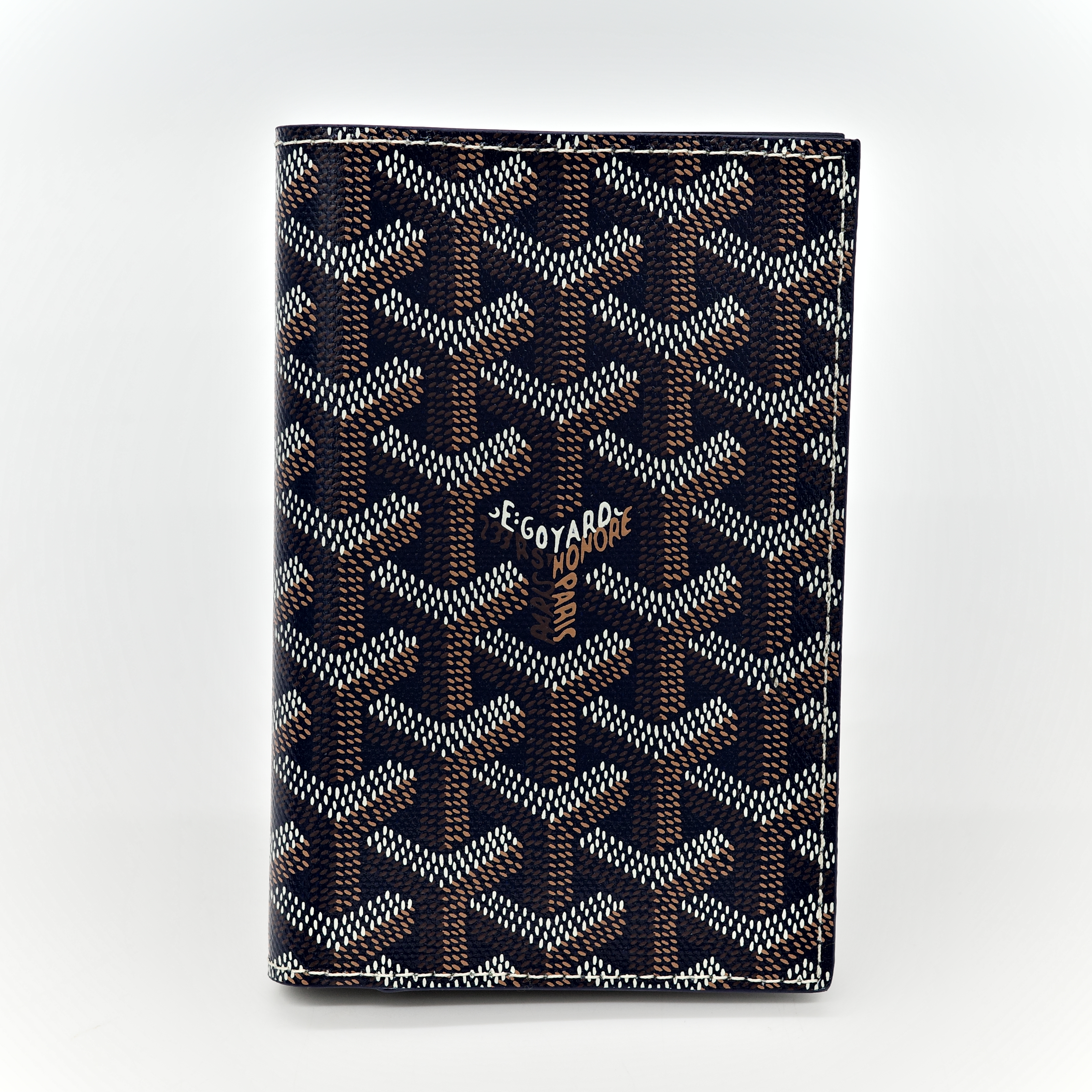 Goyard 戈雅 海軍藍 經典花紋 護照夾-1