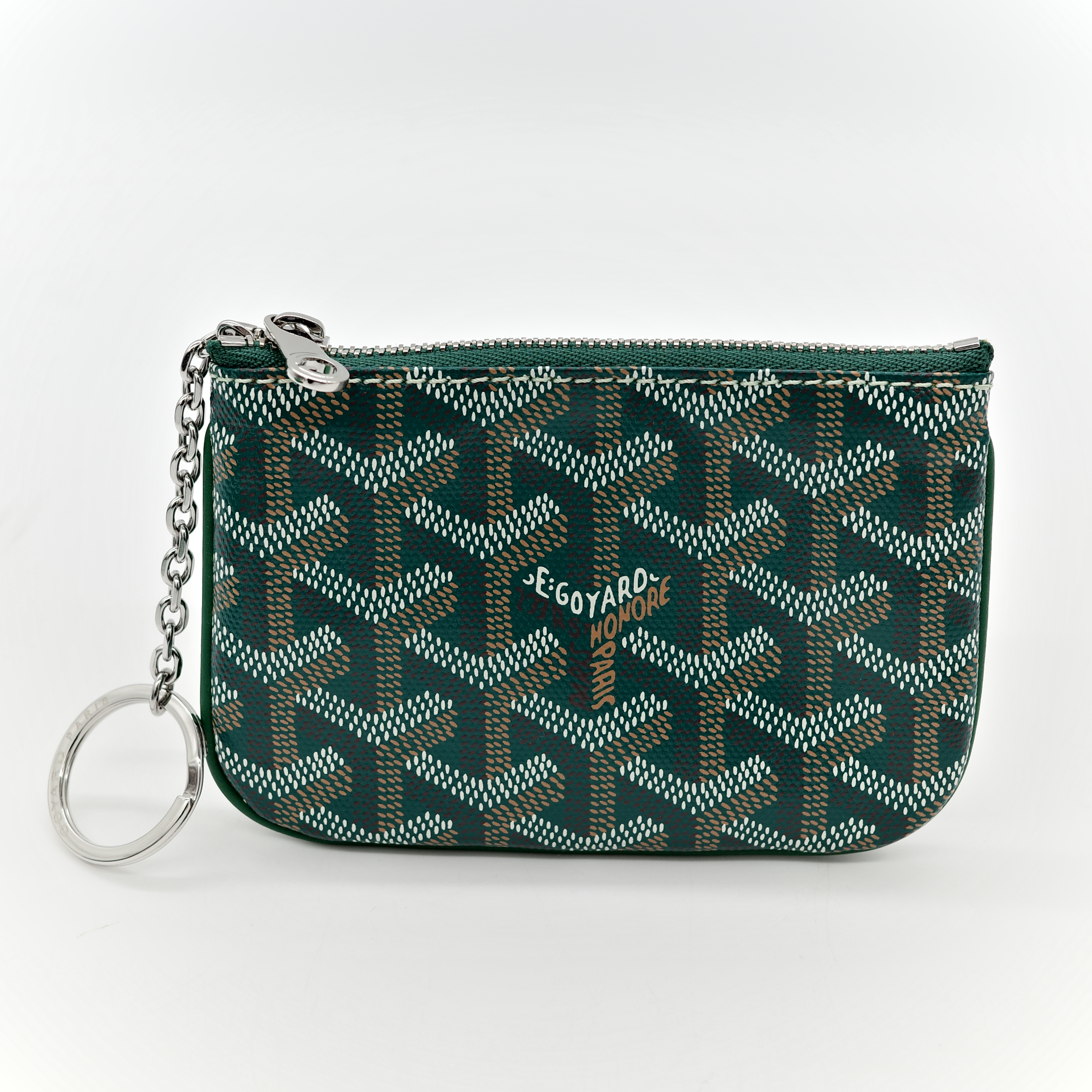 Goyard 戈雅 綠色 經典花紋 零錢包-1
