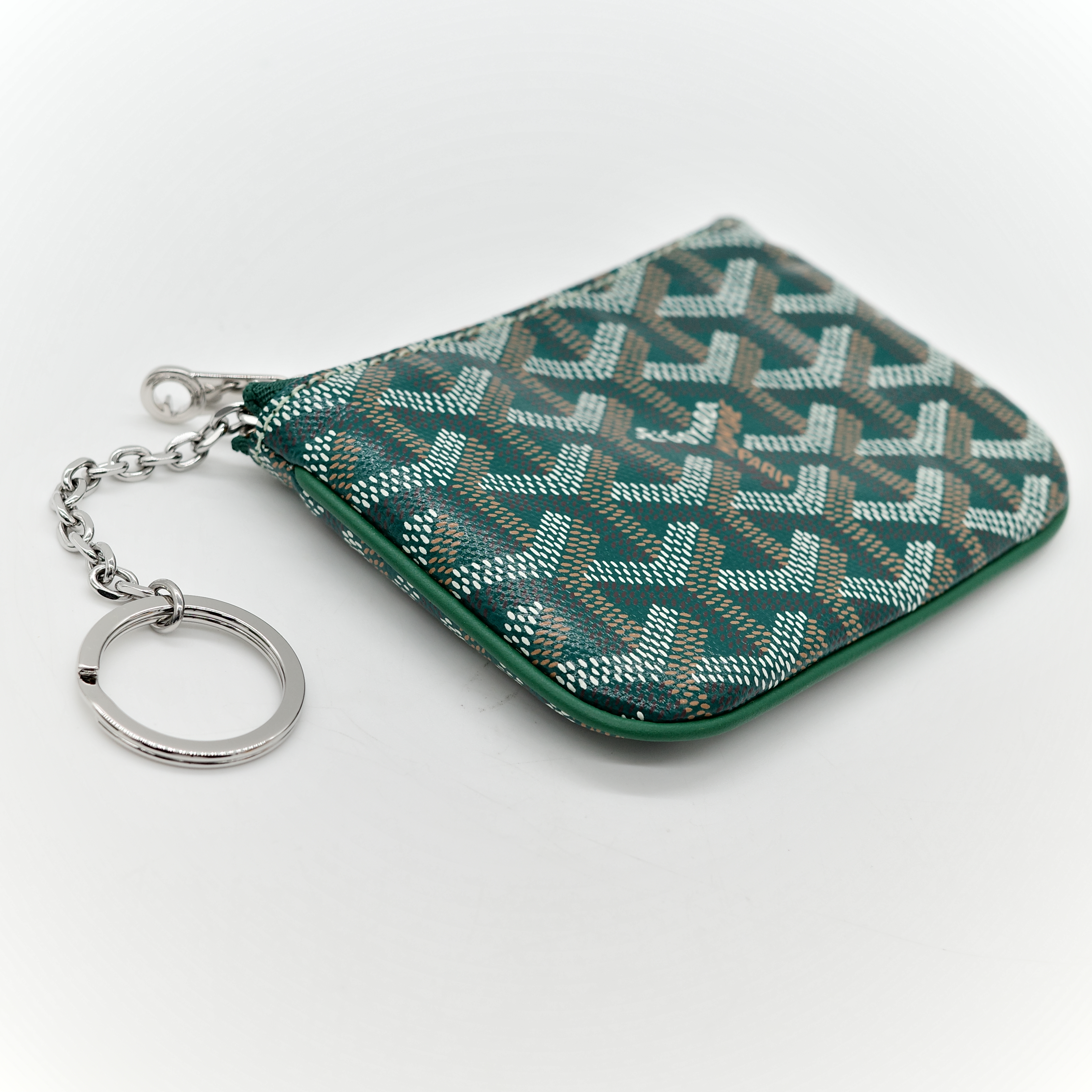 Goyard 戈雅 綠色 經典花紋 零錢包-2