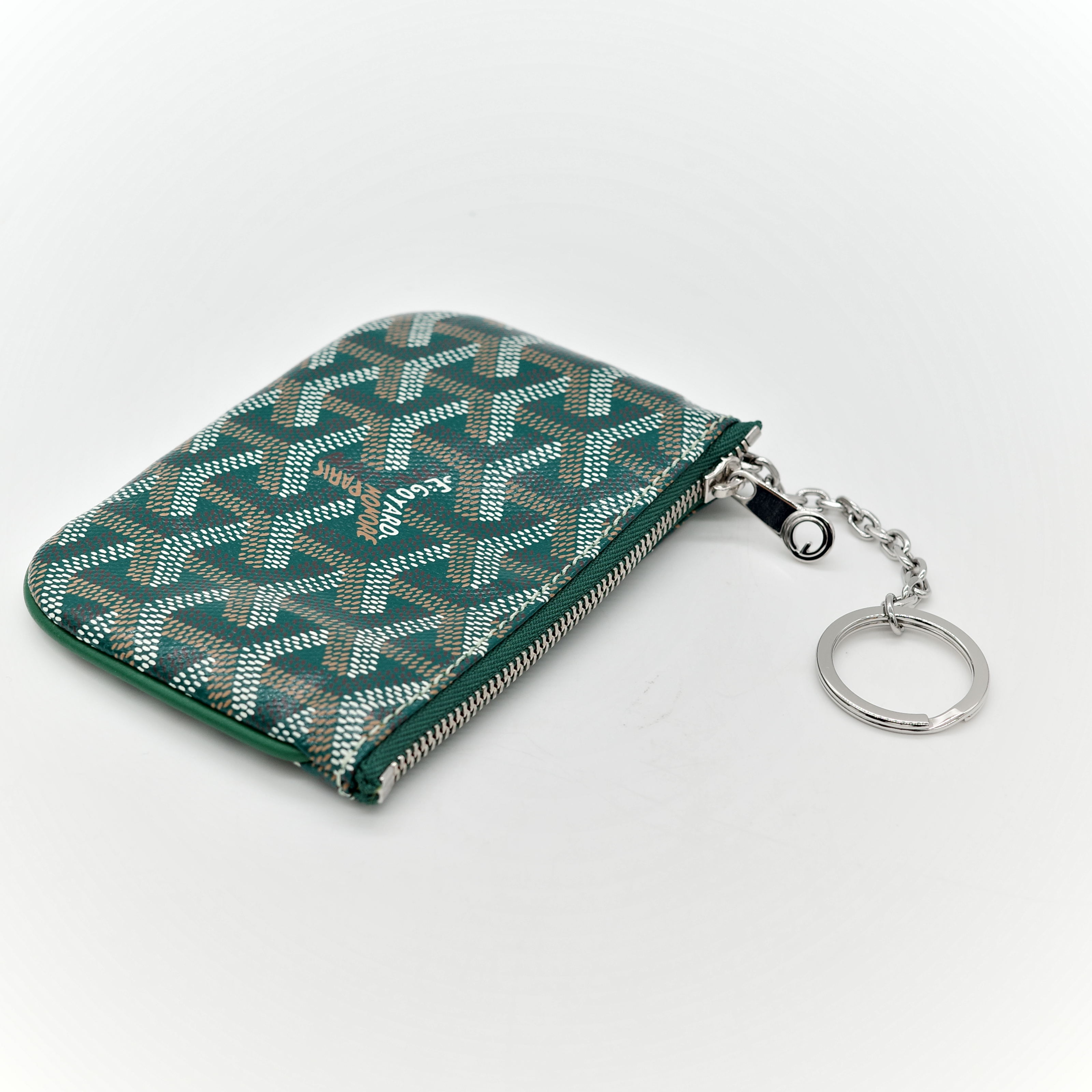 Goyard 戈雅 綠色 經典花紋 零錢包-3