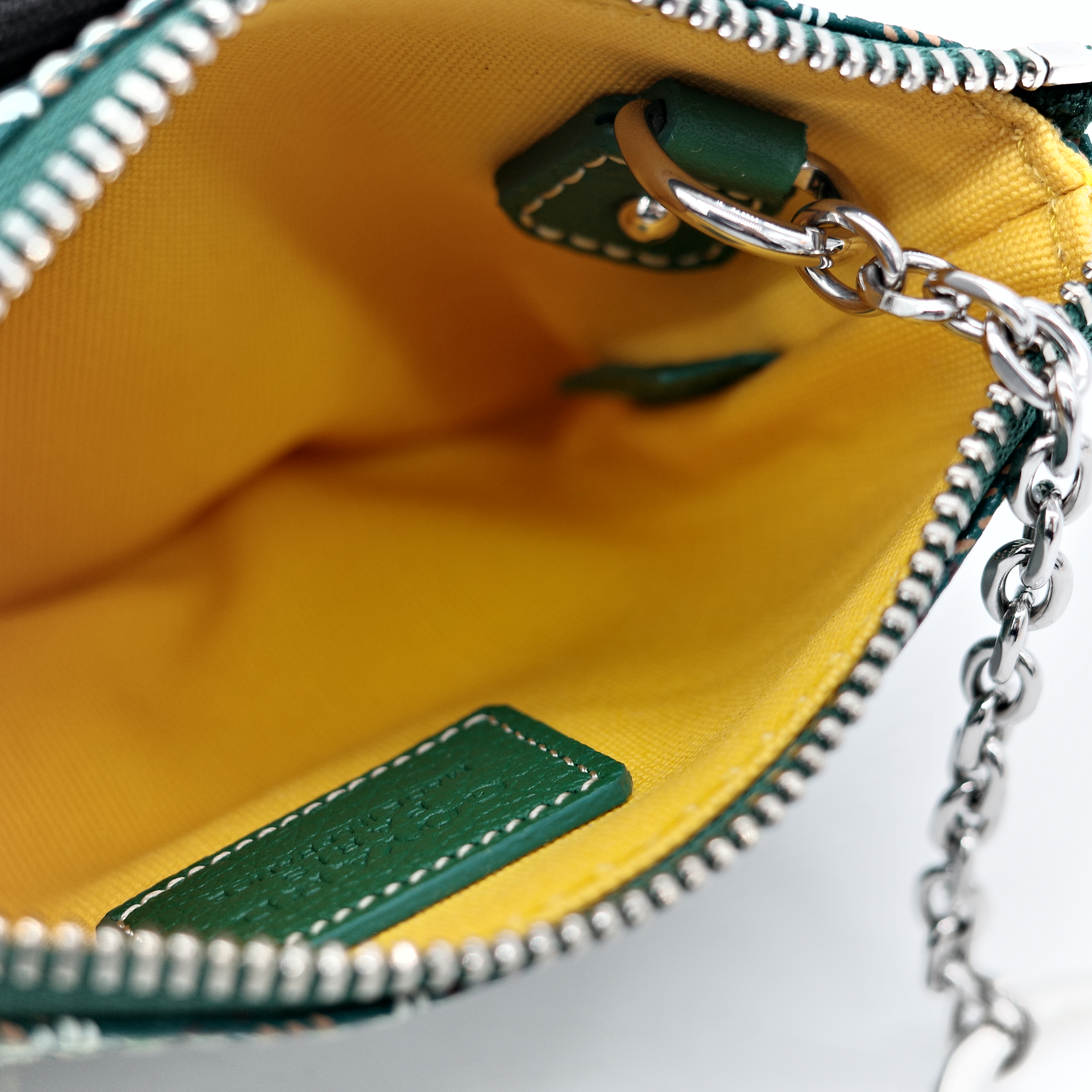 Goyard 戈雅 綠色 經典花紋 零錢包-4