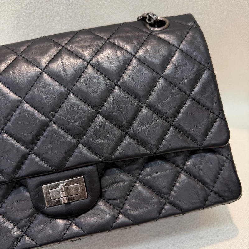 CHANEL 2.55 黑銀色做舊 28 IA446-3