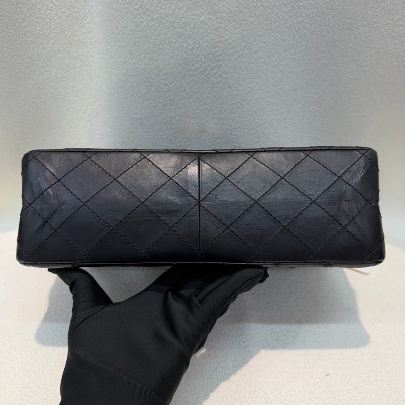 CHANEL 2.55 黑銀色做舊 28 IA446-9