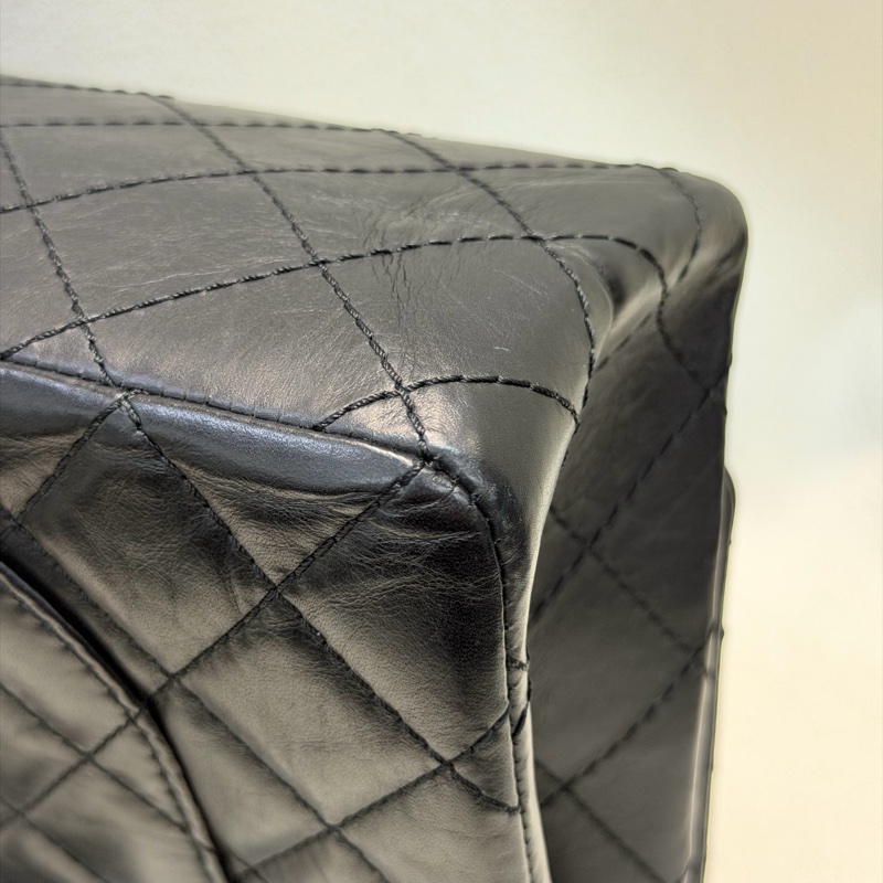 CHANEL 2.55 黑銀色做舊 28 IA446-15