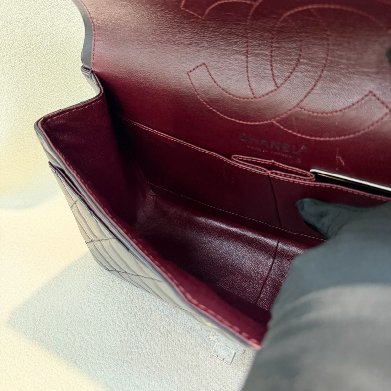 CHANEL 2.55 黑銀色做舊 28 IA446-21