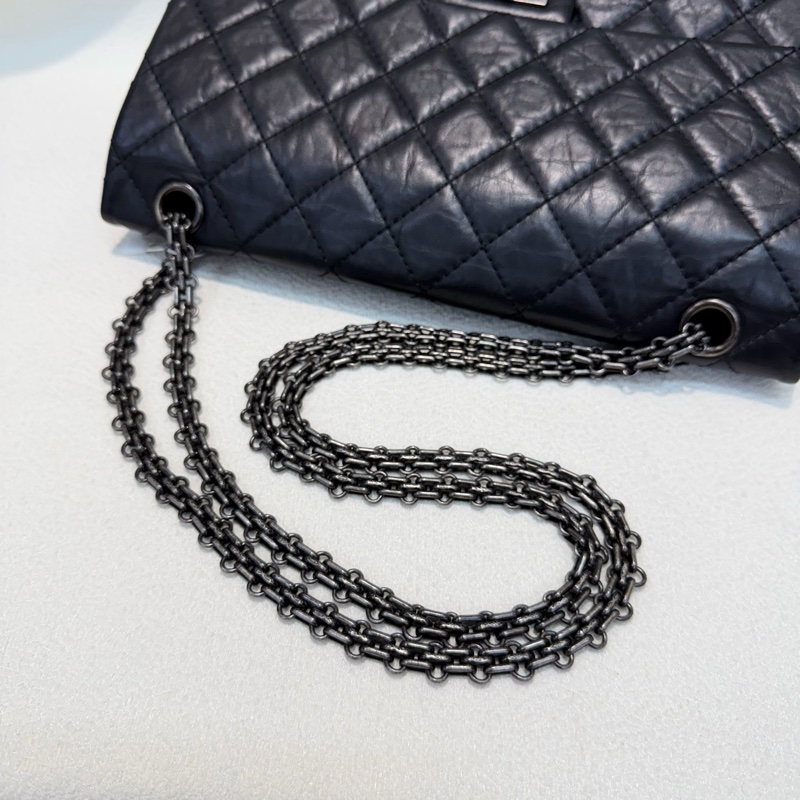 CHANEL 2.55 黑銀色做舊 28 IA446-29