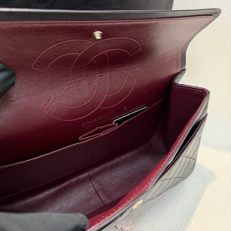 CHANEL 2.55 黑銀色做舊 28 IA446-39