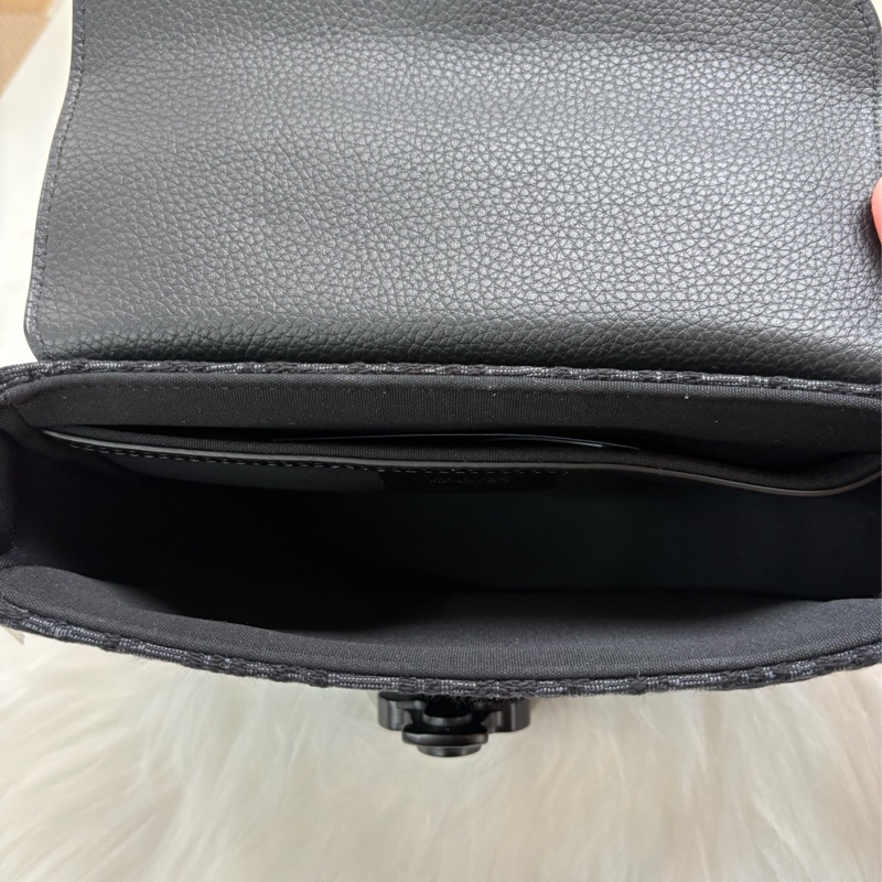 迪奧Dior迷你 Saddle 翻蓋郵差包 黑色-2