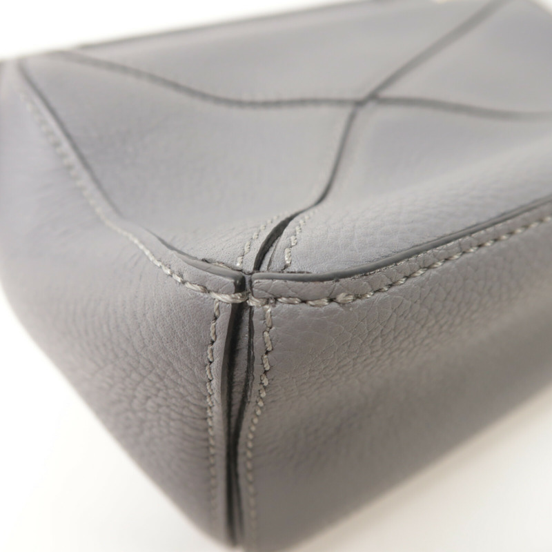 LOEWE 牛皮皮革Mini Puzzle手挽肩背兩用袋-11