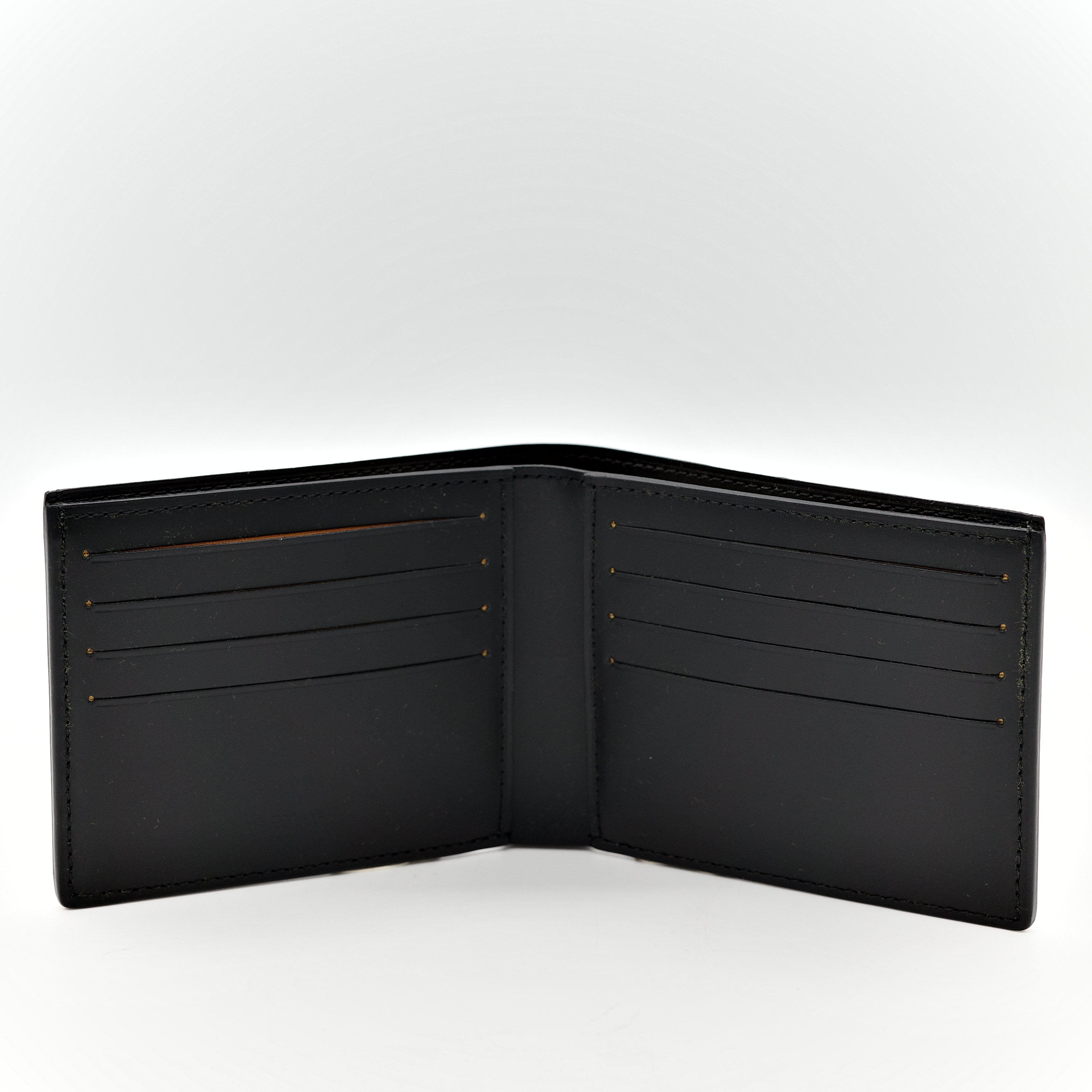 Goyard 戈雅 牛皮 黑色 對開短夾-3