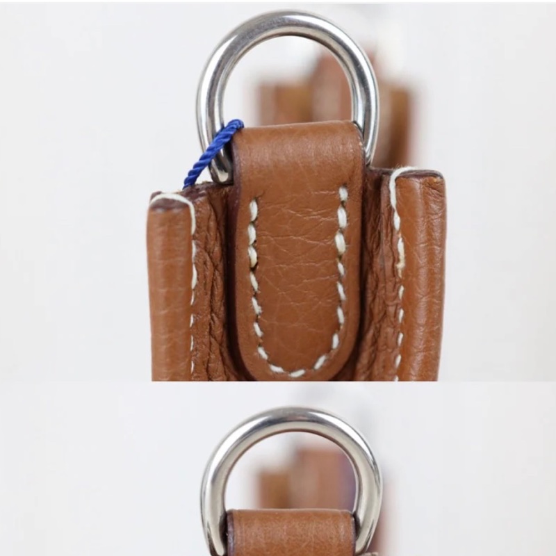 「JL精品代購」9新 Hermes 愛馬仕 mini evelyne 棕銀-4