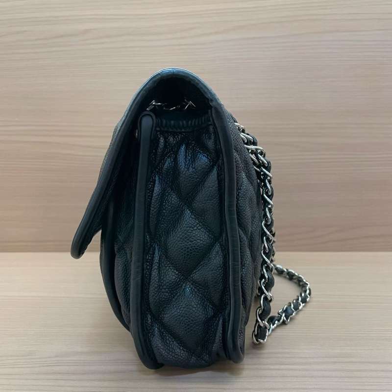 NO:D4 Chanel香奈兒 机场包黑色 荔枝皮 2013年 尺寸30*6*20 可單肩斜挎 無附件-2