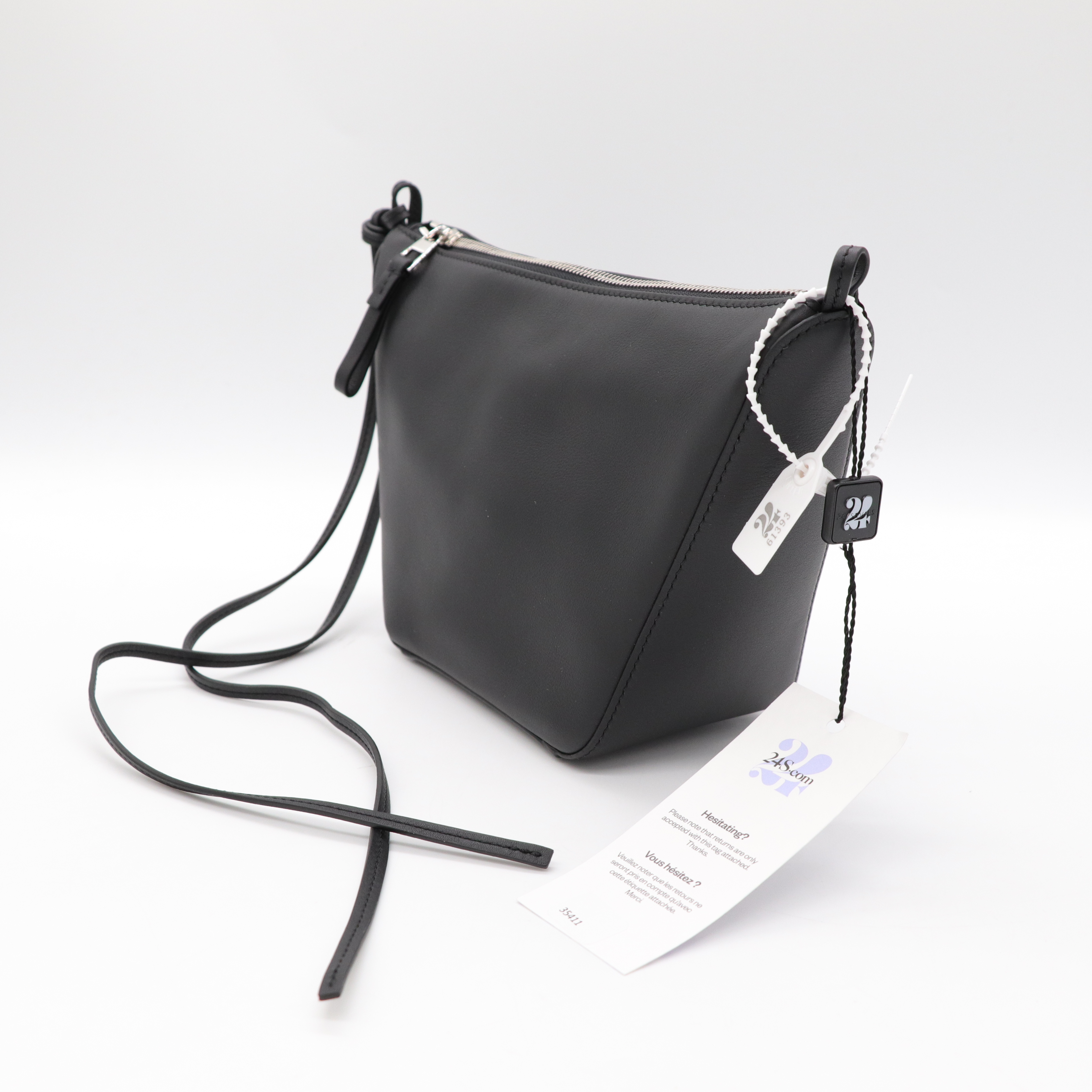 Loewe 羅威 mini Hammock Hobo 黑色 肩背包-3