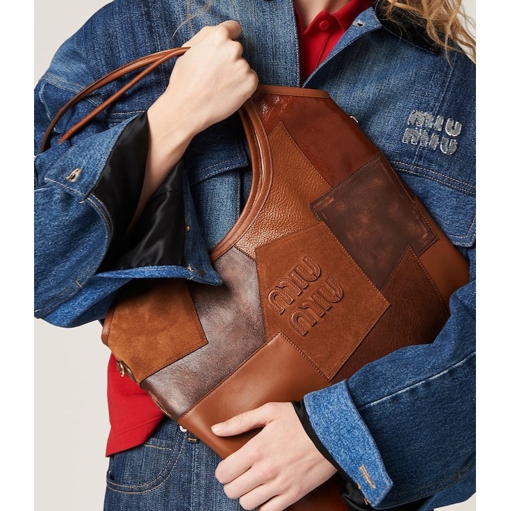 Miu Miu 女士 IVY徽標單肩包均碼碼常規、40cm*35cm-4