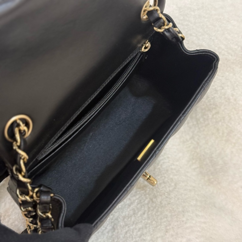(Momo購證🈵全配）全新Chanel 方胖子 黑色 淡金釦✨最新晶片款-7