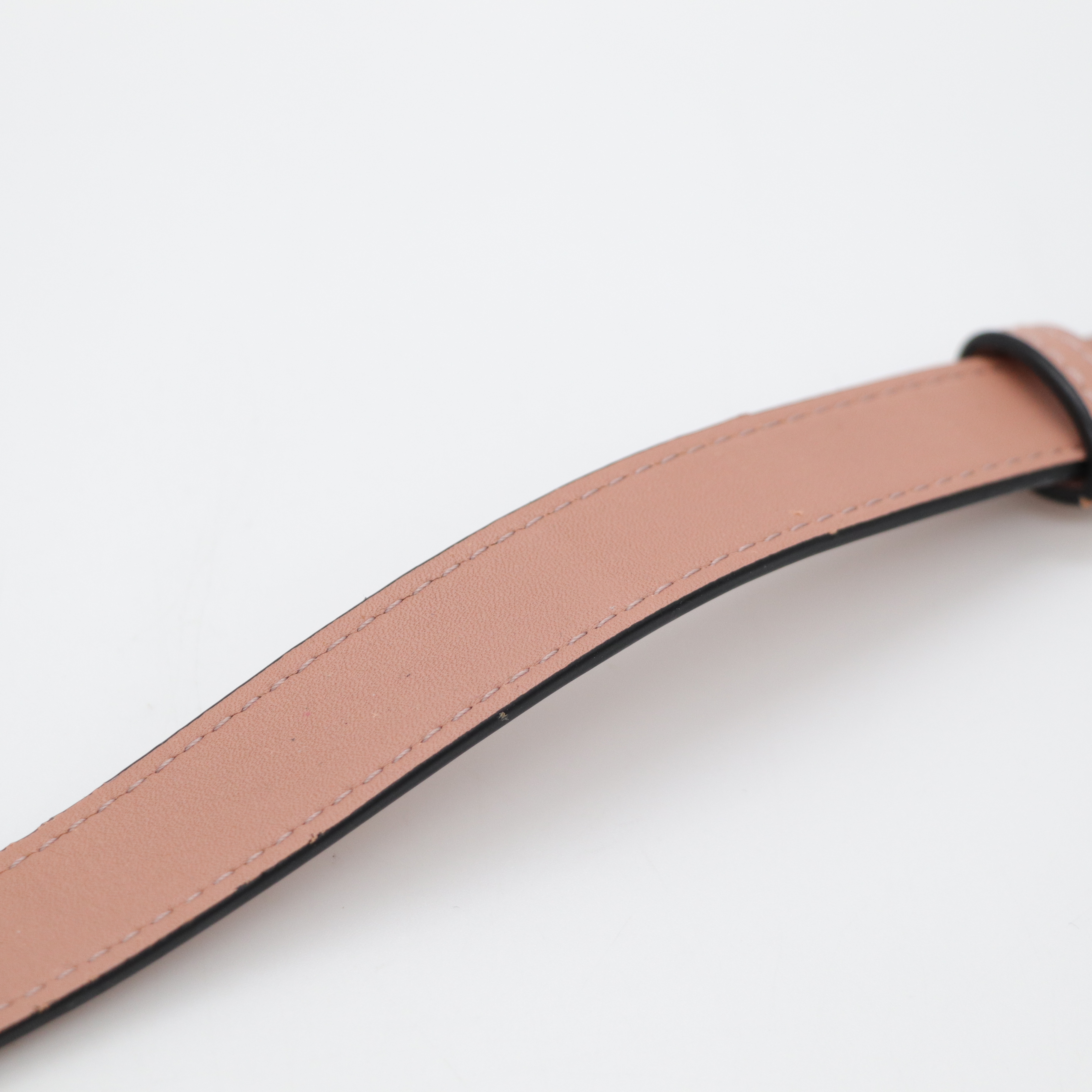 Loewe 羅威 Puzzle Edge 小號 藤編手把 灰粉色 肩背包-13