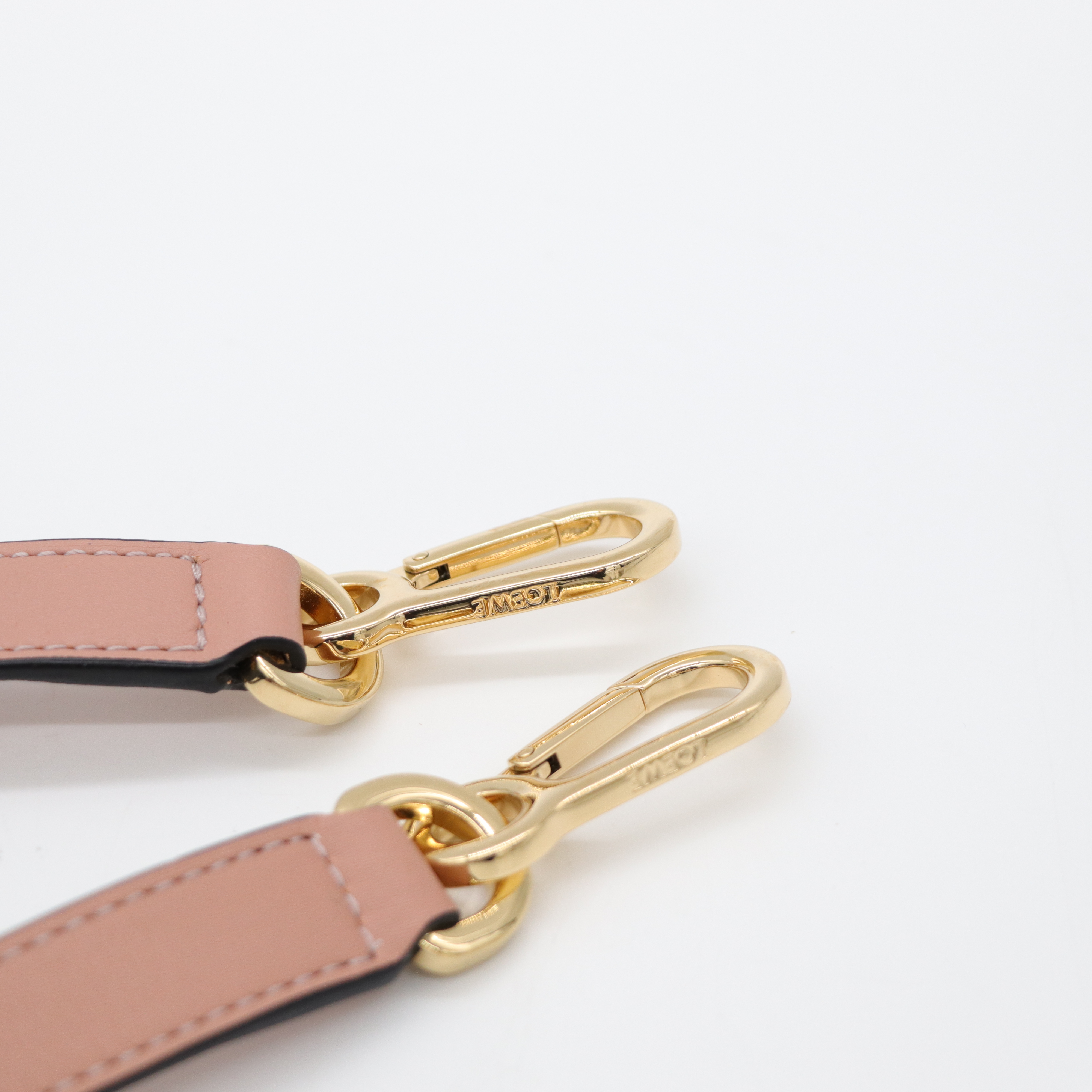 Loewe 羅威 Puzzle Edge 小號 藤編手把 灰粉色 肩背包-14