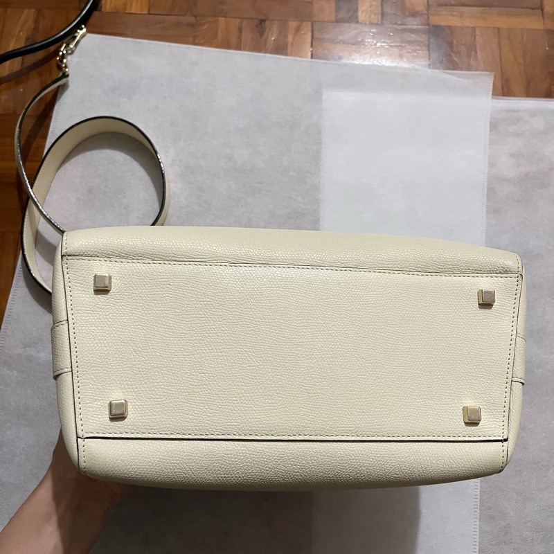 (官方已停產）valextra brera medium bag 中號 奶白色-6